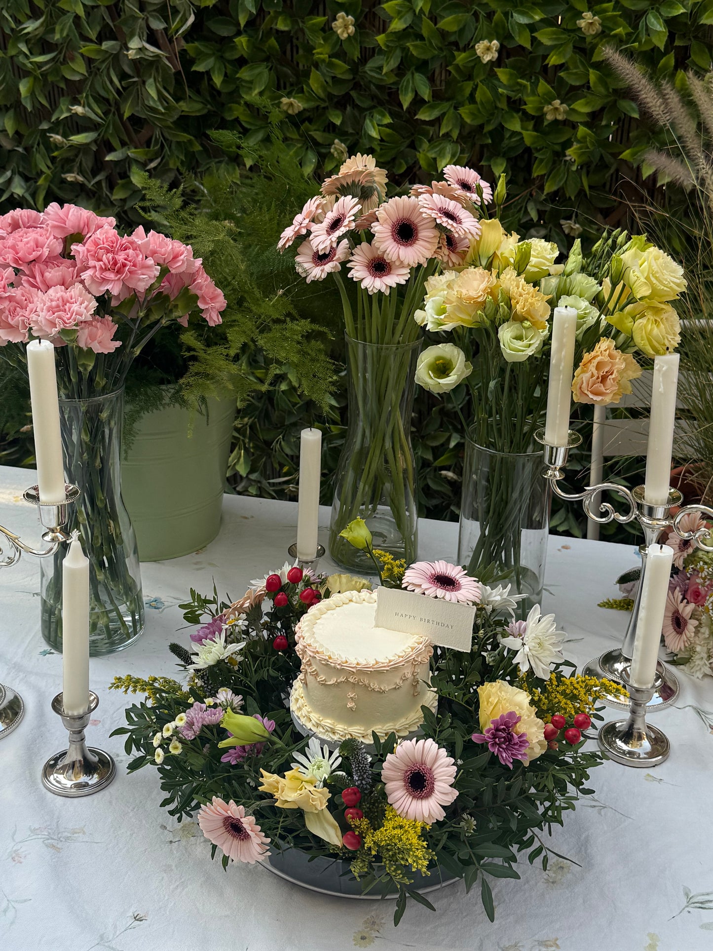 Mini Garden With Cake 🌸 🎂