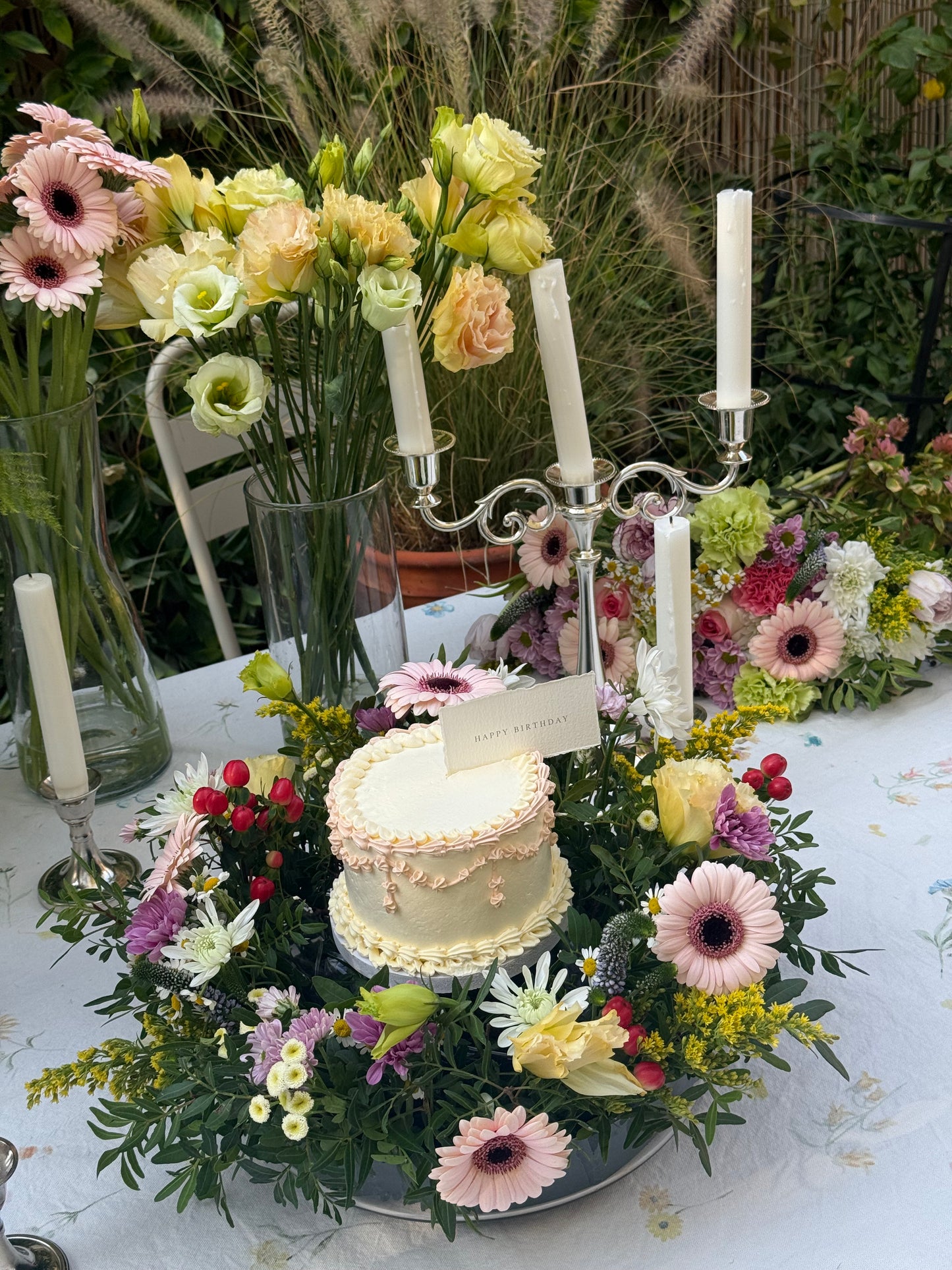 Mini Garden With Cake 🌸 🎂