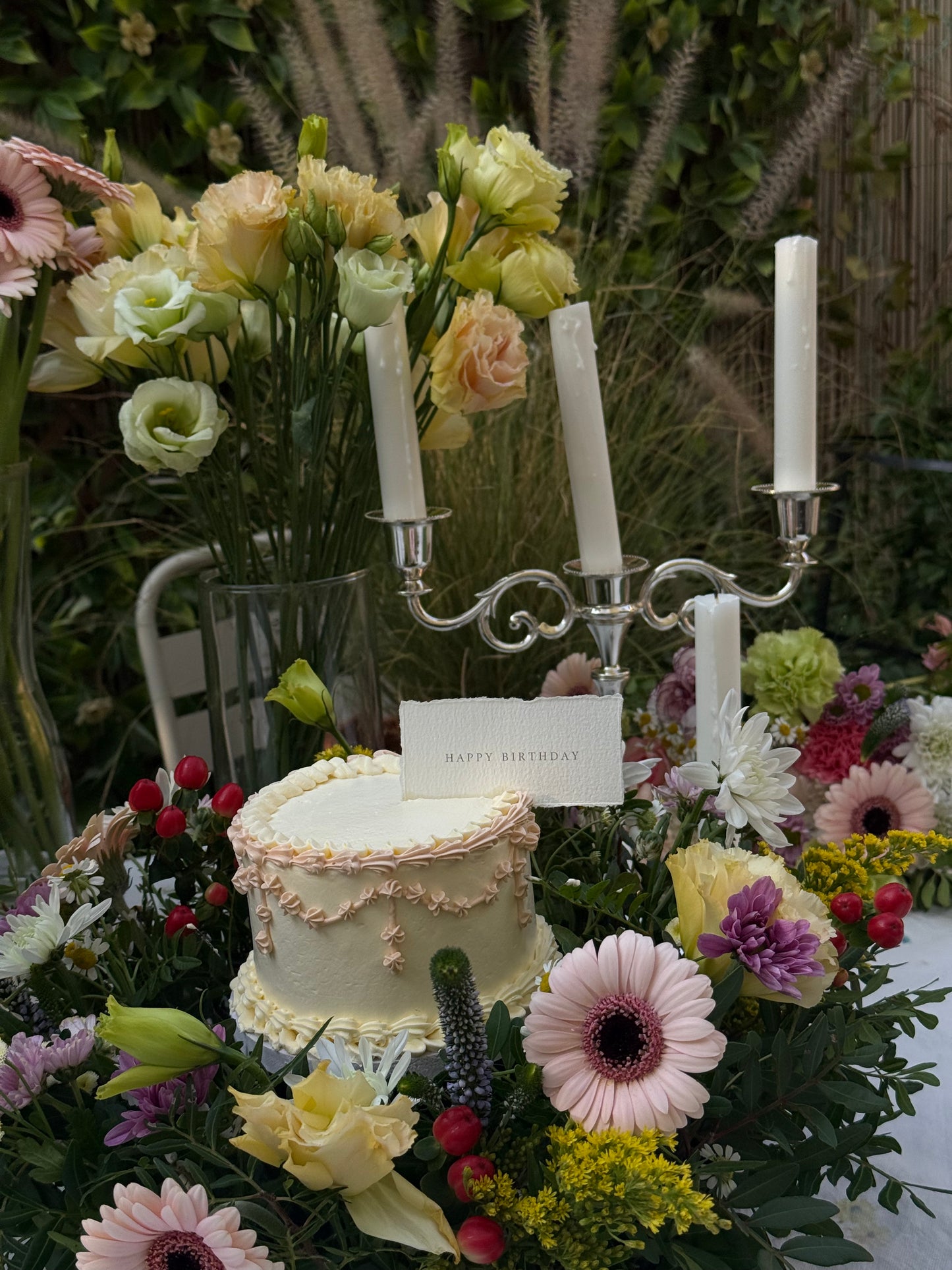 Mini Garden With Cake 🌸 🎂