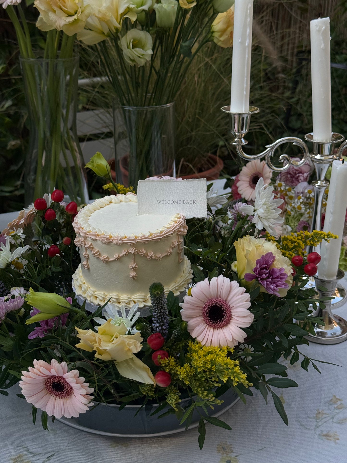 Mini Garden With Cake 🌸 🎂