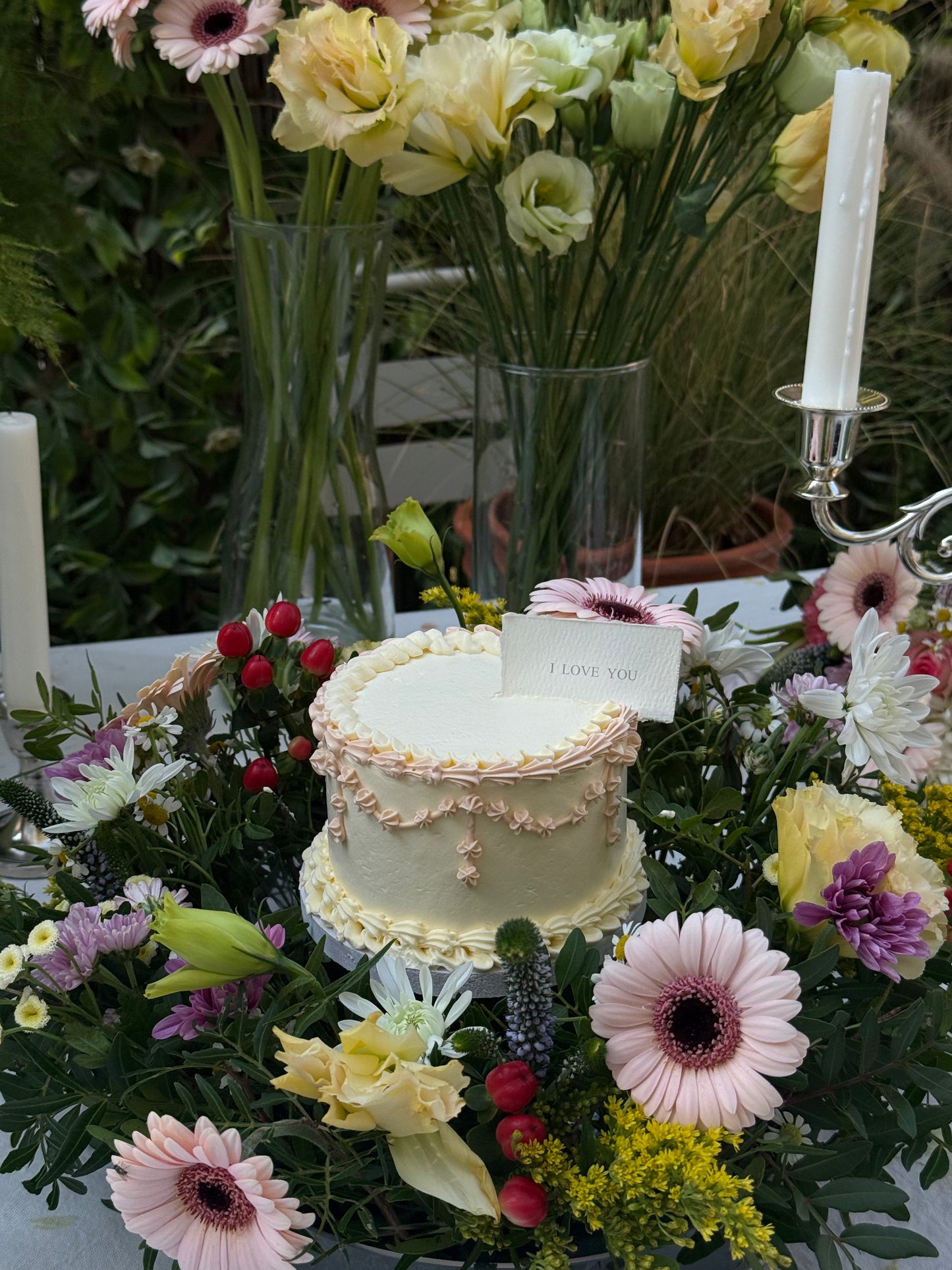 Mini Garden With Cake 🌸 🎂