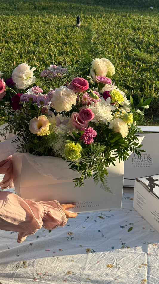 Delicate Pink 💗  Flowers'N Bag